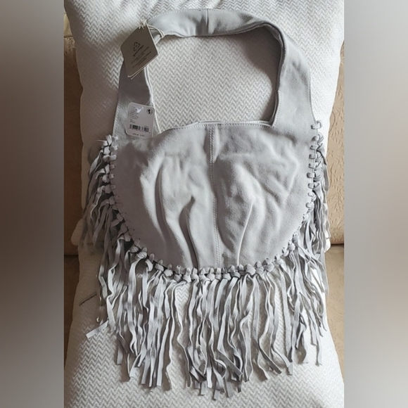Free People Riley Fringe Bag/Neutral Plaster - Picture 5 of 16